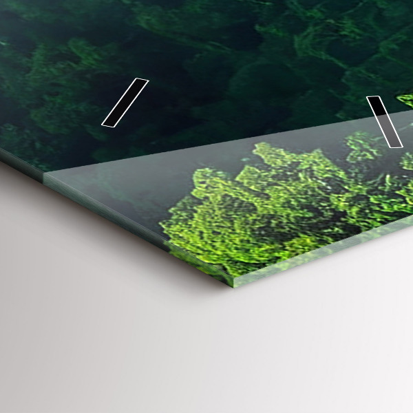 Reloj de vidrio vertical Paisaje natural de Tailandia - espejomat.es