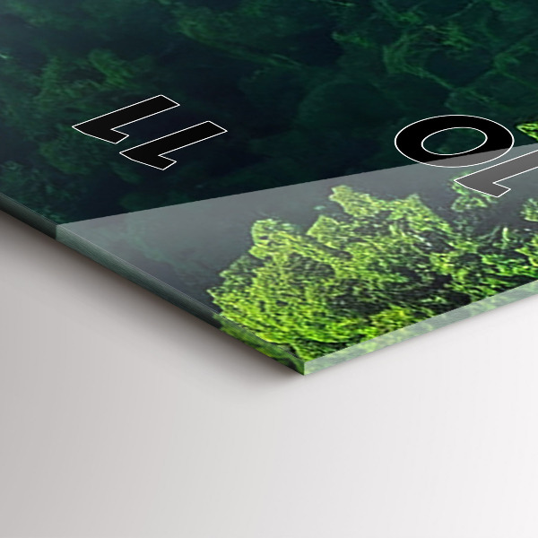 Reloj de vidrio vertical Paisaje natural de Tailandia - espejomat.es