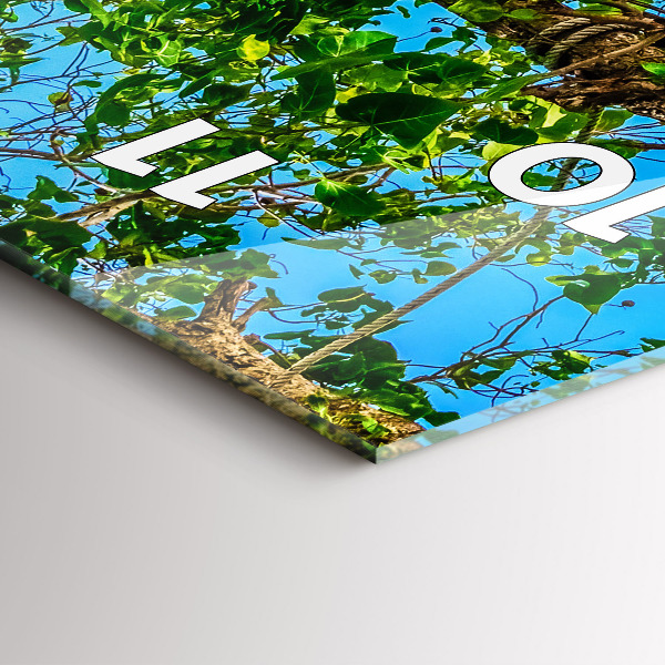 Reloj de cristal vertical Isla soleada Tailandia - espejomat.es