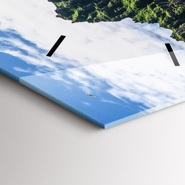 Reloj de vidrio vertical Reserva natural de Hornstrandir Islandia - espejomat.es