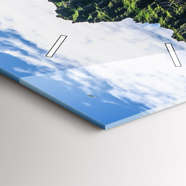 Reloj de vidrio vertical Reserva natural de Hornstrandir Islandia - espejomat.es