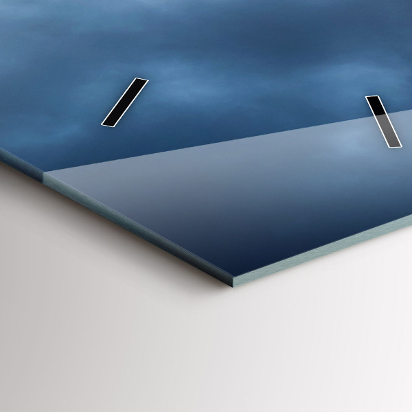 Reloj de vidrio vertical Paisaje con cascada - espejomat.es