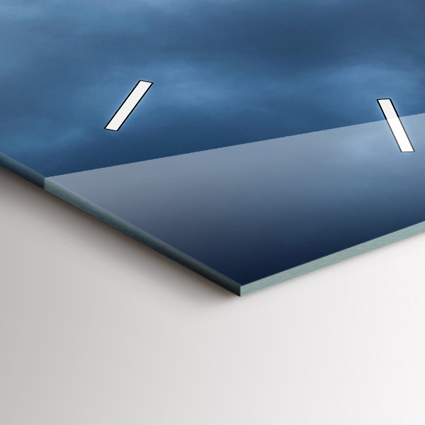 Reloj de vidrio vertical Paisaje con cascada - espejomat.es