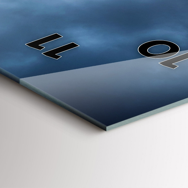 Reloj de vidrio vertical Paisaje con cascada - espejomat.es