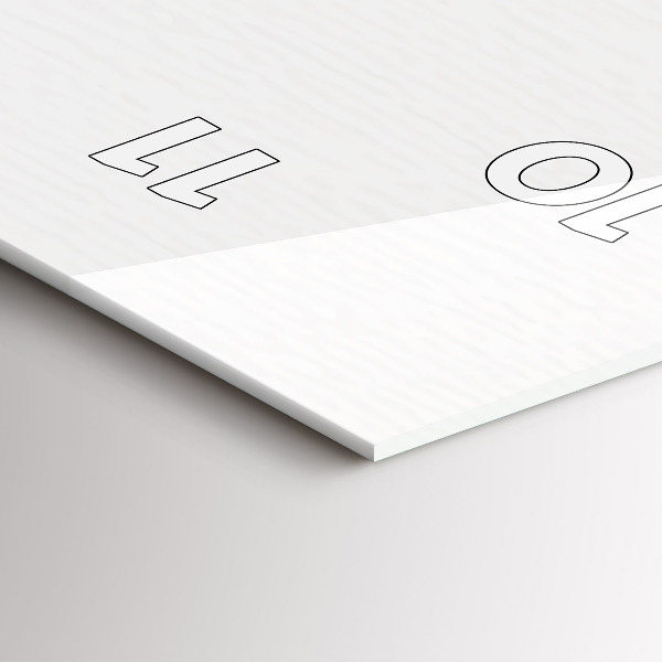 Reloj de vidrio vertical Ciudad de dibujos animados - espejomat.es