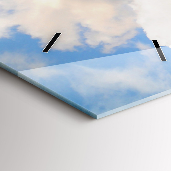 Reloj de vidrio vertical Costa oceánica - espejomat.es