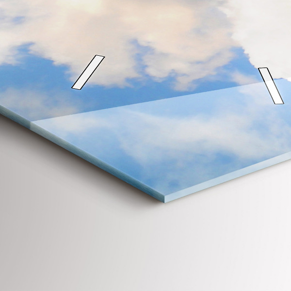 Reloj de vidrio vertical Costa oceánica - espejomat.es