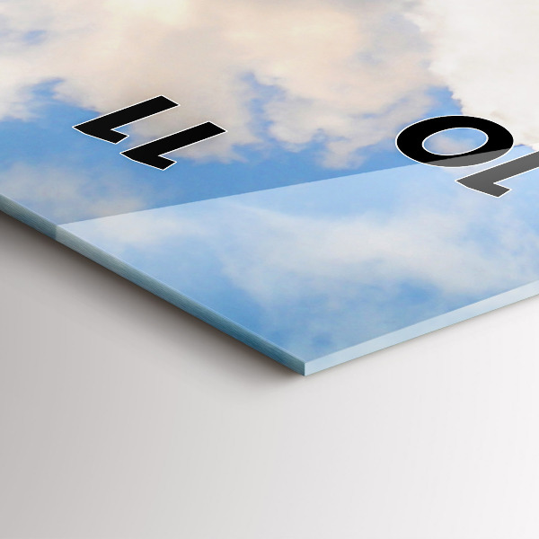 Reloj de vidrio vertical Costa oceánica - espejomat.es