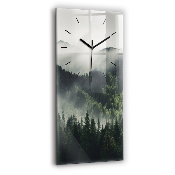 Reloj de cristal vertical Paisaje forestal - espejomat.es