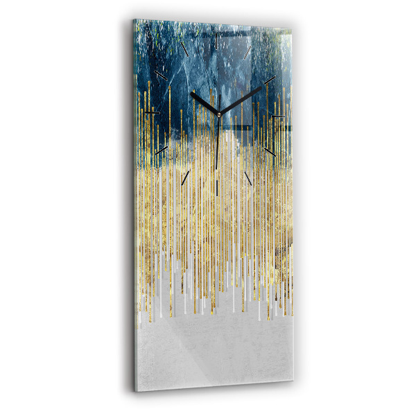 Reloj de vidrio vertical Patrón decorativo - espejomat.es