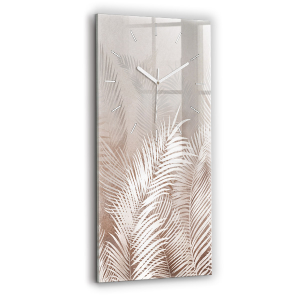 Reloj vertical Hojas tropicales - espejomat.es