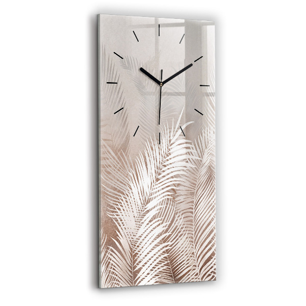 Reloj vertical Hojas tropicales - espejomat.es