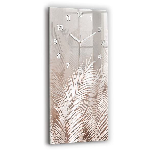 Reloj vertical Hojas tropicales - espejomat.es