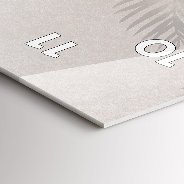 Reloj vertical Hojas tropicales - espejomat.es