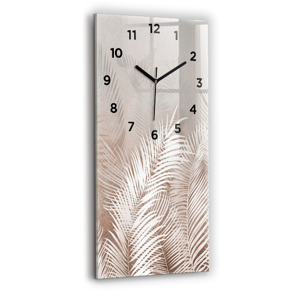 Reloj vertical Hojas tropicales - espejomat.es
