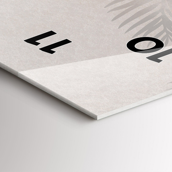 Reloj vertical Hojas tropicales - espejomat.es