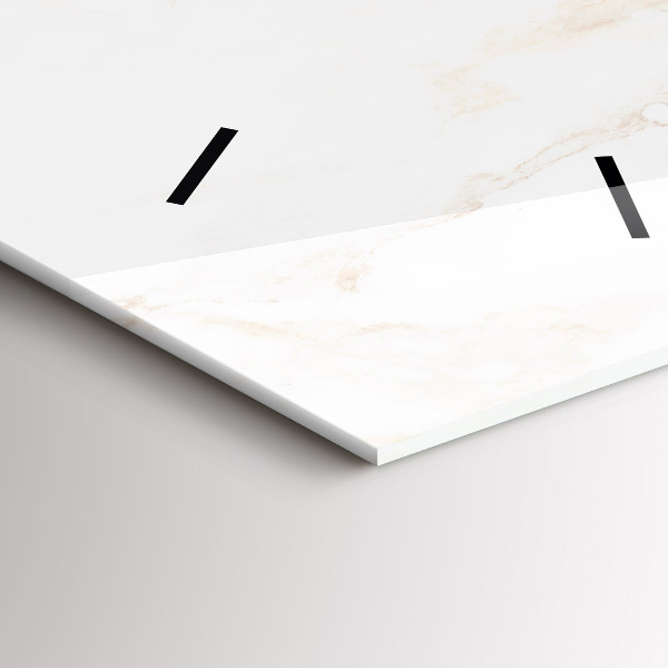 Reloj de vidrio vertical Elegante mármol - espejomat.es