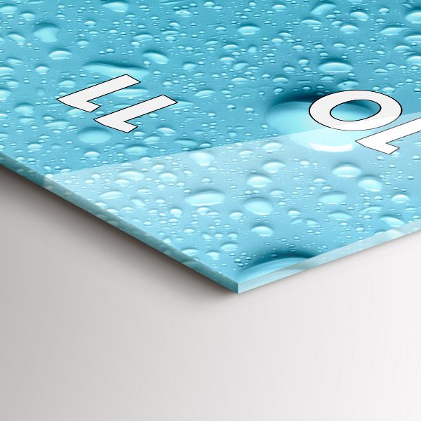 Reloj vertical Gotas de agua - espejomat.es