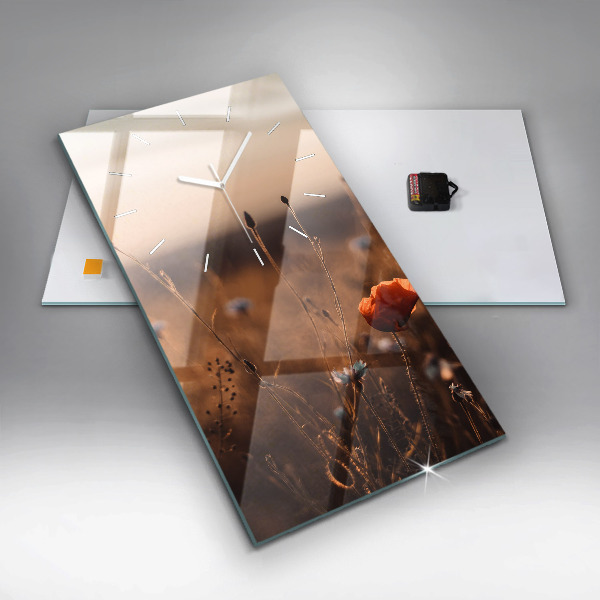 Reloj vertical Campo amanecer - espejomat.es