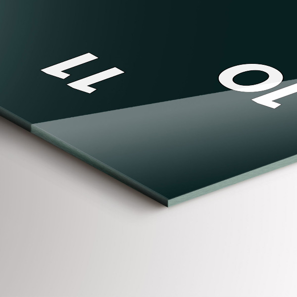 Reloj de cristal vertical Campo de fútbol - espejomat.es