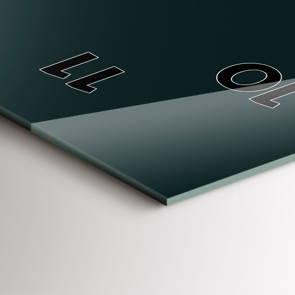 Reloj de cristal vertical Campo de fútbol - espejomat.es