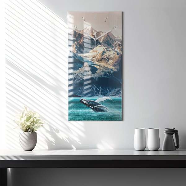 Reloj vertical Ballena de agua - espejomat.es