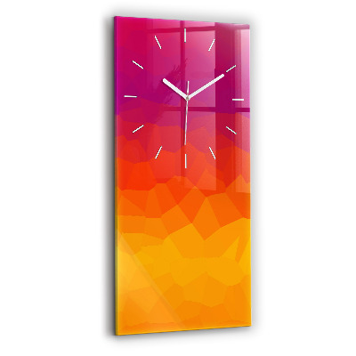 Reloj de vidrio vertical Amanecer - espejomat.es
