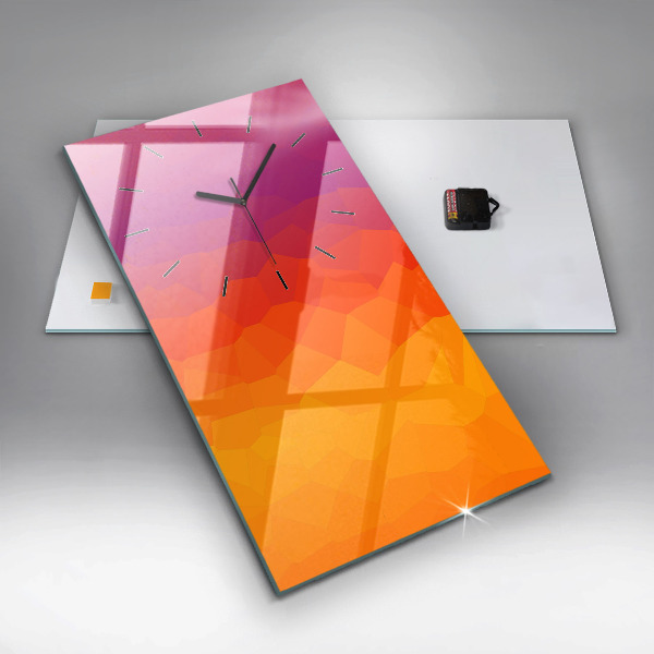 Reloj de vidrio vertical Amanecer - espejomat.es