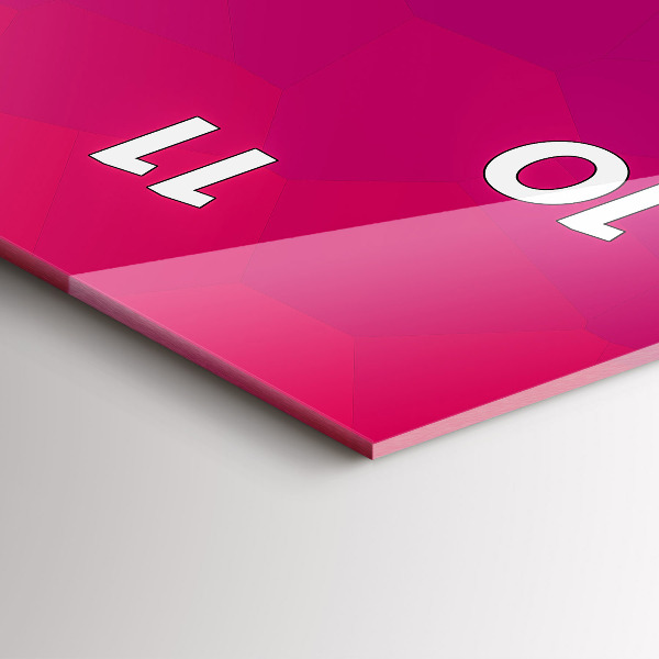 Reloj de vidrio vertical Amanecer - espejomat.es