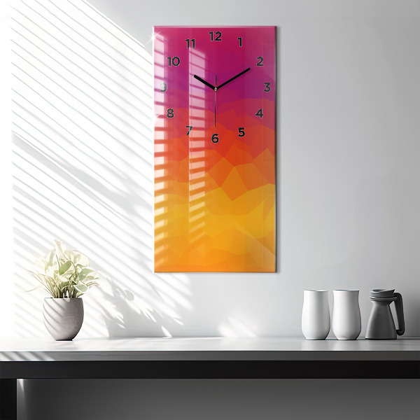 Reloj de vidrio vertical Amanecer - espejomat.es
