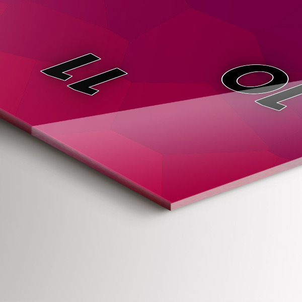 Reloj de vidrio vertical Amanecer - espejomat.es