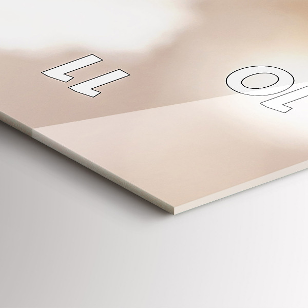 Reloj vertical Pequeñas flores blancas - espejomat.es