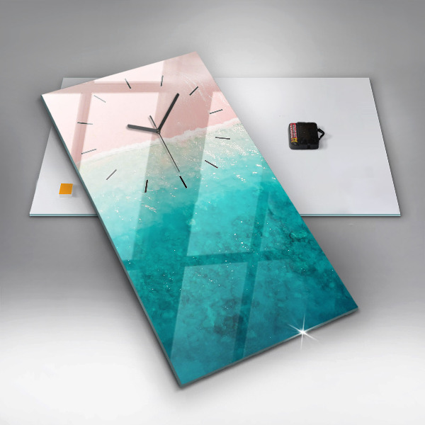 Reloj vertical Playa de arena de mar - espejomat.es