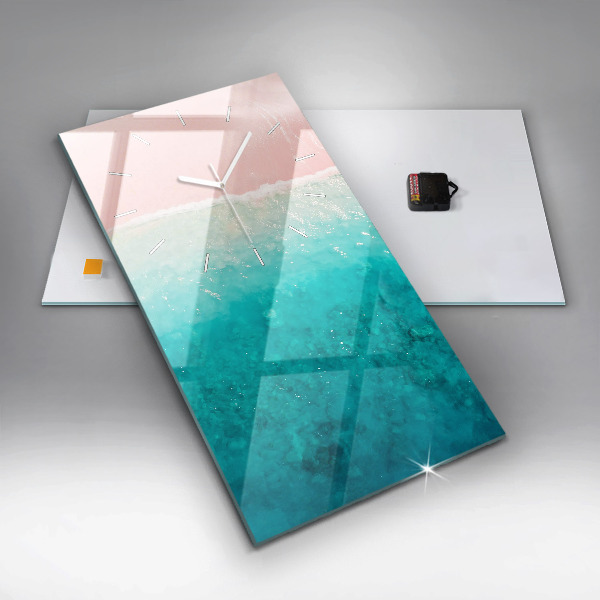 Reloj vertical Playa de arena de mar - espejomat.es