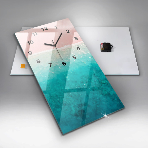 Reloj vertical Playa de arena de mar - espejomat.es