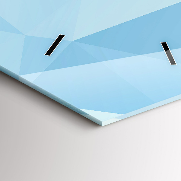 Reloj de cristal vertical Triángulos abstracto - espejomat.es