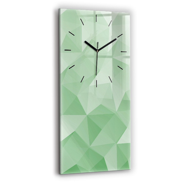 Reloj vertical Triángulos abstracto - espejomat.es