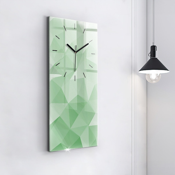 Reloj vertical Triángulos abstracto - espejomat.es
