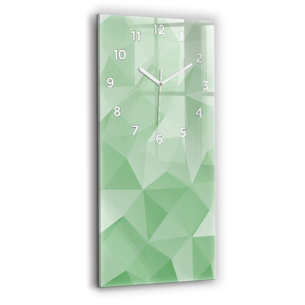 Reloj vertical Triángulos abstracto - espejomat.es