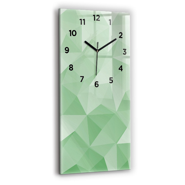 Reloj vertical Triángulos abstracto - espejomat.es