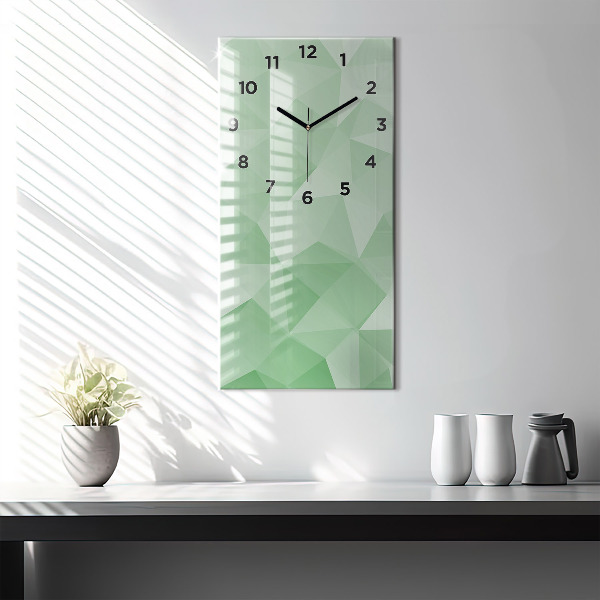Reloj vertical Triángulos abstracto - espejomat.es