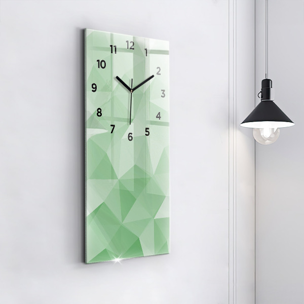 Reloj vertical Triángulos abstracto - espejomat.es