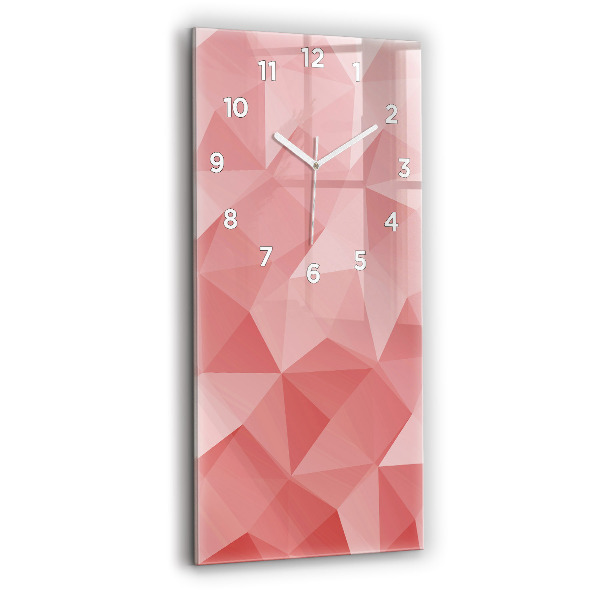 Reloj de vidrio vertical Triángulos abstracto - espejomat.es