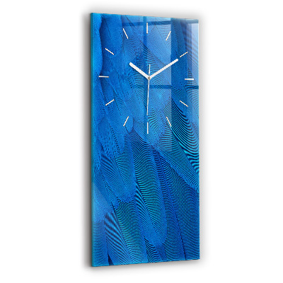 Reloj de vidrio vertical Pluma de ave - espejomat.es