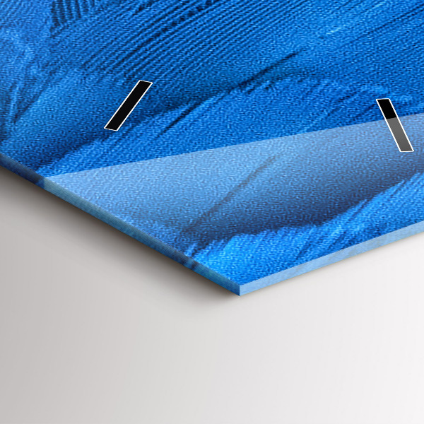 Reloj de vidrio vertical Pluma de ave - espejomat.es