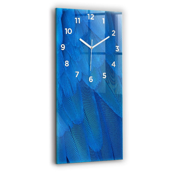 Reloj de vidrio vertical Pluma de ave - espejomat.es