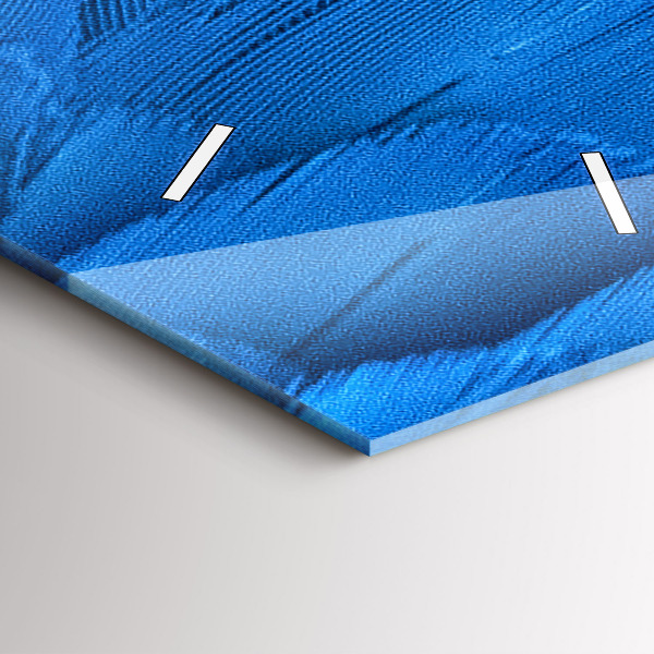 Reloj de vidrio vertical Pluma de ave - espejomat.es