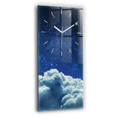 Reloj de cristal vertical Cielo nocturno - espejomat.es