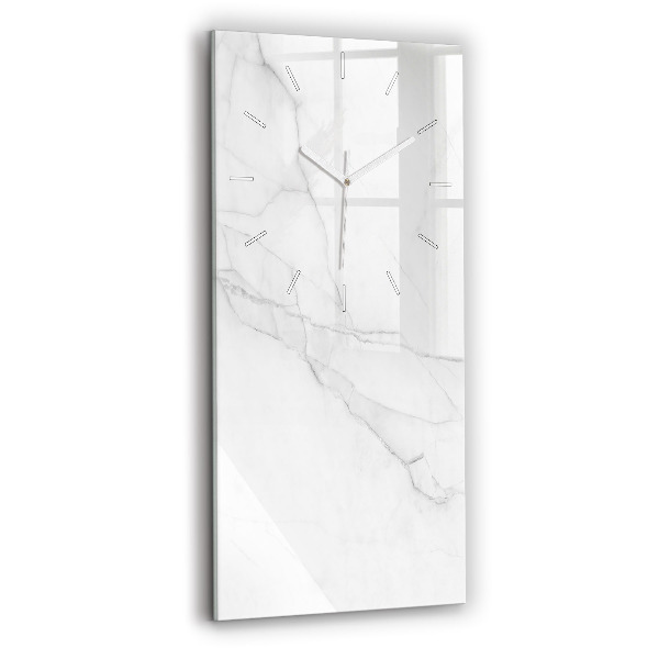 Reloj de cristal vertical Mármol decorativo - espejomat.es