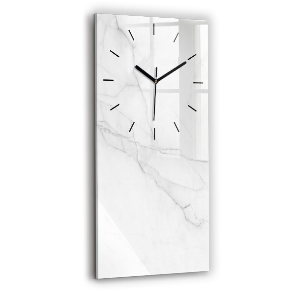 Reloj de cristal vertical Mármol decorativo - espejomat.es